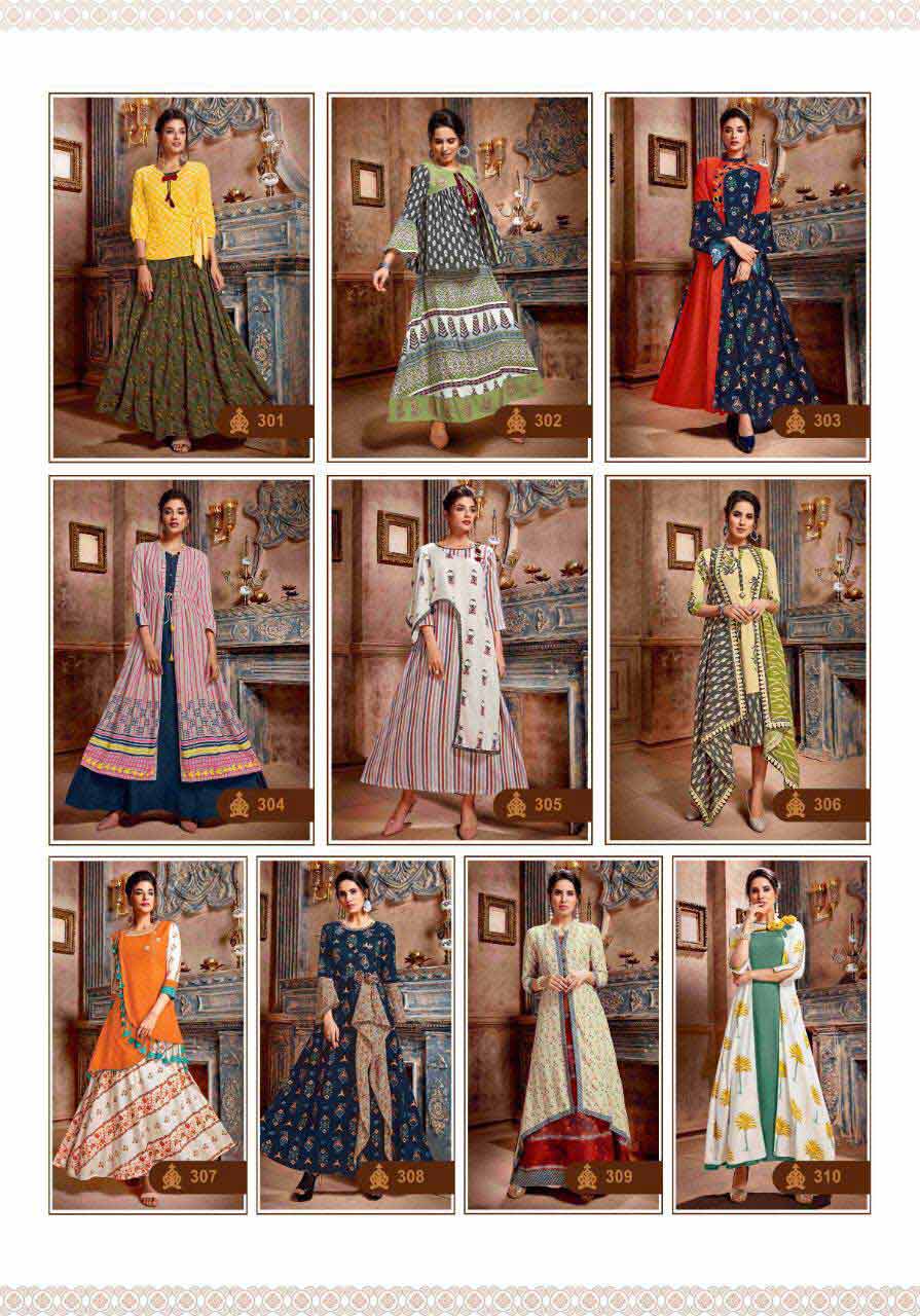 Vintage Vol-3 Kiana Fashion Launch Rayon Long Kurti Vintage Vol-3 Kiana Fashion Launch Rayon Long Kurti